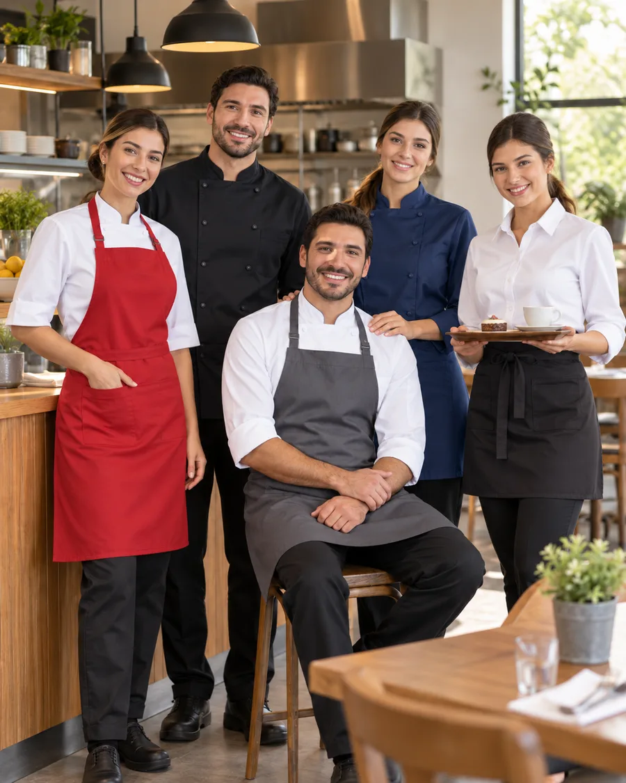 Gastronomía y servicio: prendas para personalizar